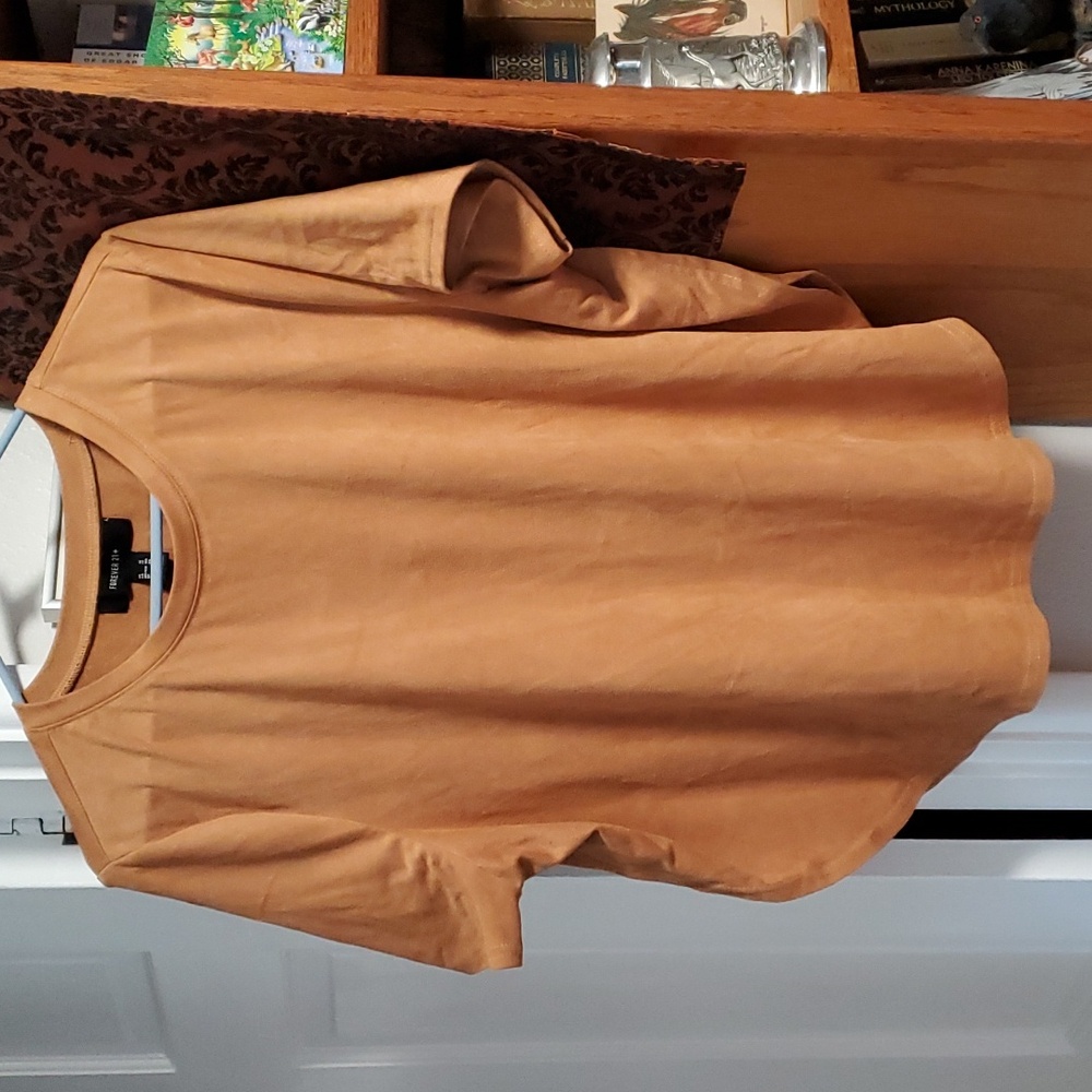 Forever 21+ Faux Suede Top